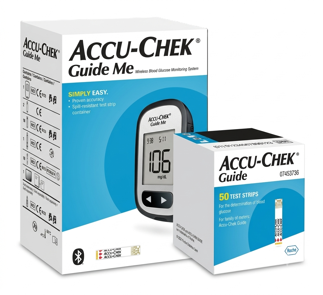 Accu-Chek Guide Me Meter + 50 Test Strips